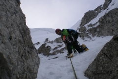 Gleich oberhalb des 7. Stands nach einer kurzen etwas anspruchsvolleren Stelle