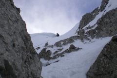 Kurz unter dem Ausstieg