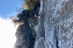 ziemlich schöne Route, noch nicht so schlimm abgespeckt wie so manche andere an der Parete San Paolo
