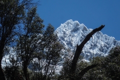 Alpamayo (5947 m) vom base camp (BC) aus gesehen - Südseite