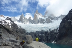 Blick auf die Fitz Roy Gruppe von der Laguna Sucia