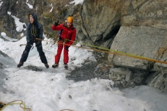 In "Bakveien", Upper Gorge, Rjukan, Norwegen