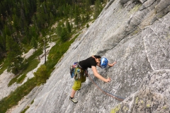 Fieser, nicht abzusichernder Quergang in "Deception", Hogsback, Lovers Leap