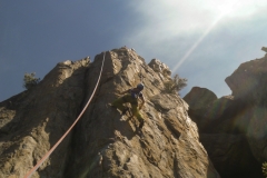 Ganz zuletzt haben wir uns noch "Plane Crash". 5.10b abgeholt