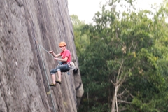 to see the local pros whip happily into their gear