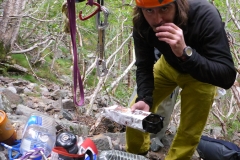 and reversed the approach. This time however without the 25 liters of water we carried all the way up