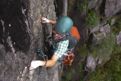 No good weather period was in sight so we opted for day tours rather than a second Bigwall attempt: "Comfortably Numb" (VI+/VII-)) on Dirdalsveggen close to the Frafjord