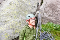 Aafter the first 4 pitches were simul-climbed in under 30 minutes...