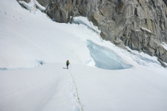 Über dem Paso Superior auf dem Glaciar Piedras Blancas