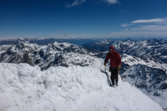 am Gipfel der Königsspitze