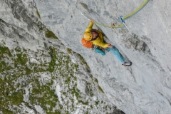 Meist so um 5b, zwei Längen 6a+
