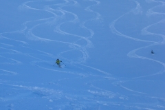 Hier ist der Schnee noch besser. Eigentlich Traumpulver