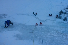 Abschlusstour am Montag der Jarzahlwand Eisfall