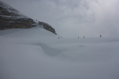 Aber genau da wo wirs brauchen, ab dem Rifugio Boe, wird das Wetter besser und die Sicht gut