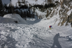 und wegen lawinenkegel eher bissl ruppig