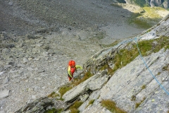 Vom Tal aus schon bissl a Schlauch...wir müssen ja um 12 an der Hütte sein:)