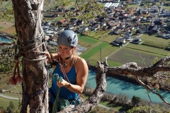 wichtig ist, den Baum am Ausstieg möglichst böse anzumschaung. Er ist an allem Schuld!