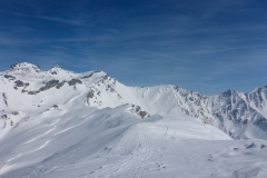 ...von dort ist der Grat zum Griffjoch gut einsehbar. Die Querung dauert...