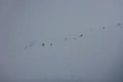 Wir spuren Richtung Torspitze/Eiskarjoch um zur Weidener Hütte zu kommen aber Setzungsgeräusche lassen uns nach einer guten Stunde umkehren