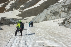 Runter gings zu Schuklungszwecken durch die alternative Auftiegsroute