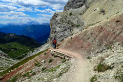 ...über die Forcella Travenanzes zurück ins Tal. So ergibt sich eine ganz feine Runde