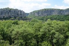 Beeindruckende Landschaft: Cirque des Gens. Mit endlosen Klettermetern.