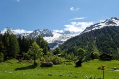 Großartige Landschaft auf die umliegenden 3000er