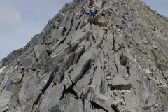 Kletterei über den Südost-Grat des Monte Sissone. Spaßig (Kletterei 2a).