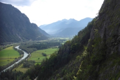 Schön gelegen, über der Drau, wegen des kurzen Zustiegs prima für unsicheres Wetter oder An-Abreisetag