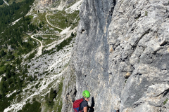 Die tolle 4. Länge. Es gilt ein Fingerloch zu finden:)
