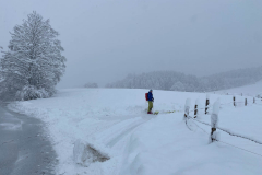Ski gehen von der Strasse weg:)