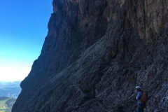 nach dem schweren klettern folgt feines Bergsteigen. Wir starten um 6:30 zum Langkofen Normalweg. Kaaalt!