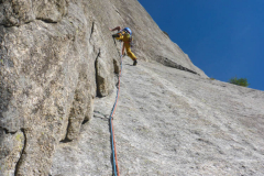 Dritte Länge mit ungemütlichem Stand. Mit 0.4er Cam gut zu verbessern