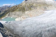 Am fogenden Tag Plaisier über dem Rhonegletscher