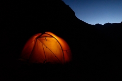 Quebrada Cayesh - frühe Bedrhe auf  4350 m (~18:30)
