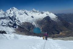 Rückblick Richtung base camp (irgendwo im "Grünen")