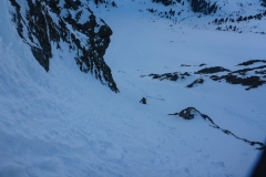 Unterhalb der WI4 Stelle...falls das die bei Bergsteigen.com genannte ist