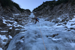 dennoch ein durchgehender Eisschlauch