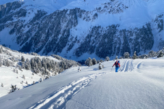 Ganz schön kalt im Lüsener Tal, wie immer. -13°C und btw der Gasthausfall steht nicht gut da