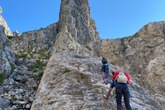 Via Klettersteig zur Neyerscharte